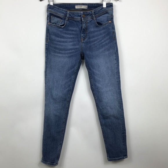 Zara Denim - Zara Womens Size 6 Jeans Skinny Light Blue Cropped